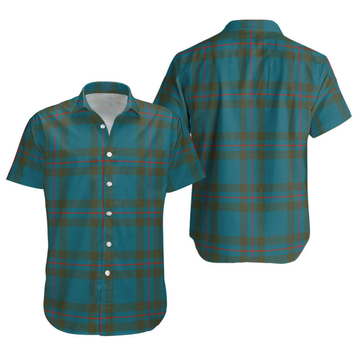 Elliot (Ellot) Ancient Clan Badge Tartan Short Sleeve Shirt