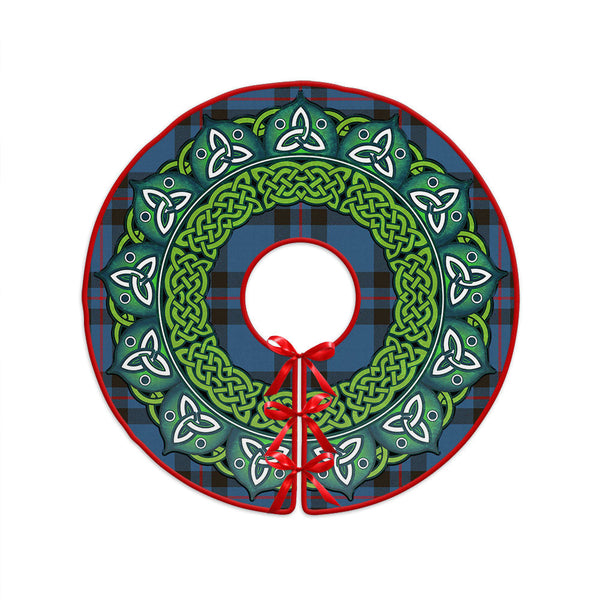 Elliot (Ellot) Modern Clan Badge Tartan Christmas Tree Skirt Heritage Holiday Decor