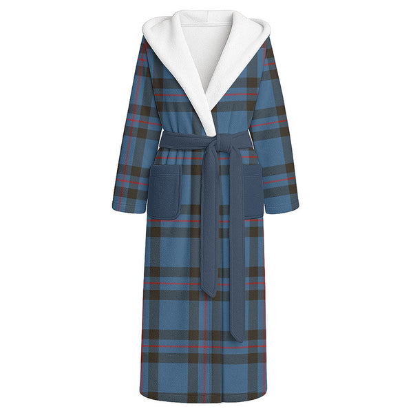 Elliot (Ellot) Modern Clan Badge Tartan Flannel Hooded Bathrobe