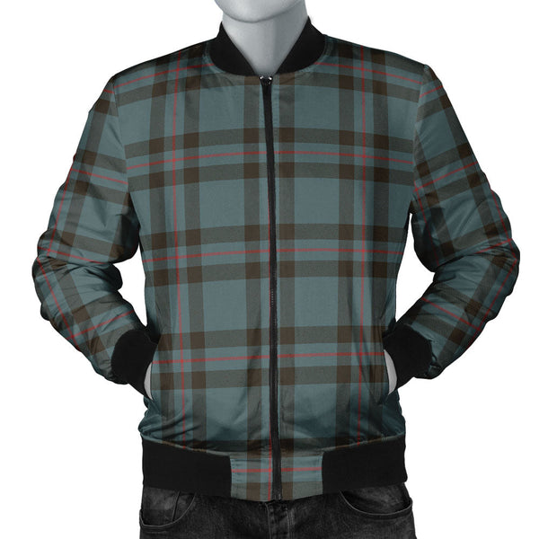 Elliot (Ellot) Weathered Clan Badge Tartan Bomber Jacket