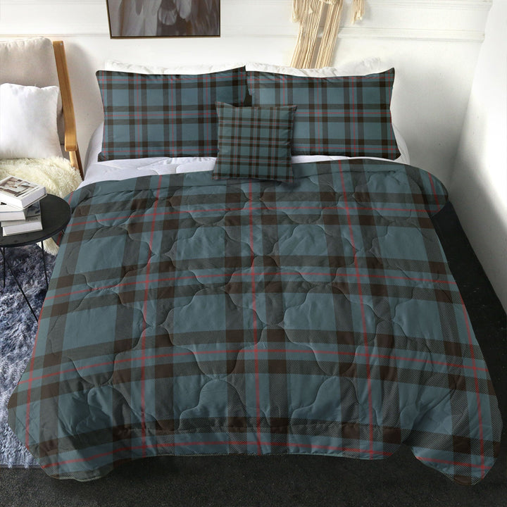 Elliot (Ellot) Weathered Clan Badge Tartan Comforter