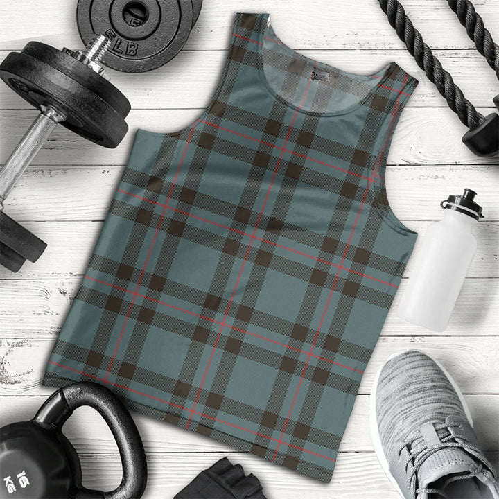 Elliot (Ellot) Weathered Clan Badge Tartan Men Tank Top