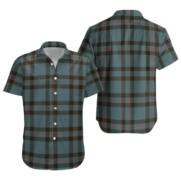 Elliot (Ellot) Weathered Clan Badge Tartan Short Sleeve Shirt