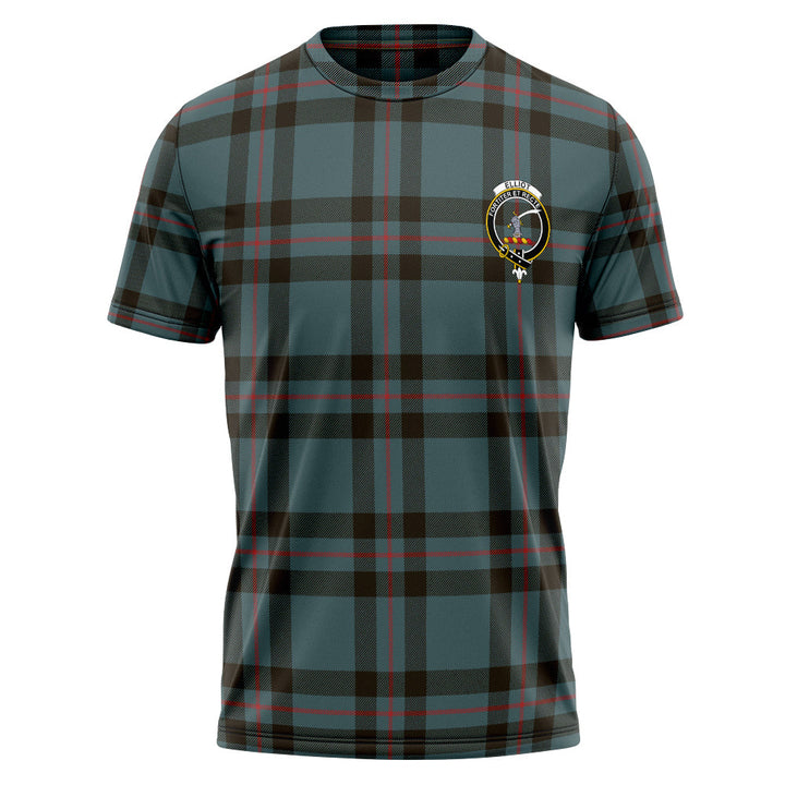 Elliot (Ellot) Weathered Clan Badge Tartan T-Shirt