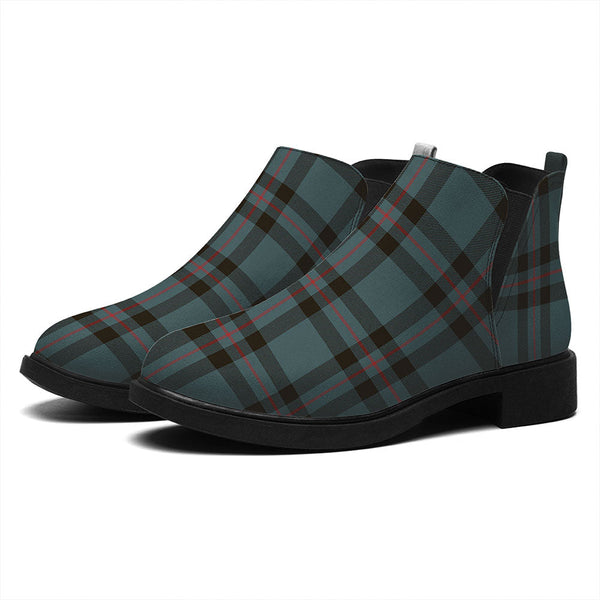 Elliot (Ellot) Weathered Tartan Flat Ankle Boots