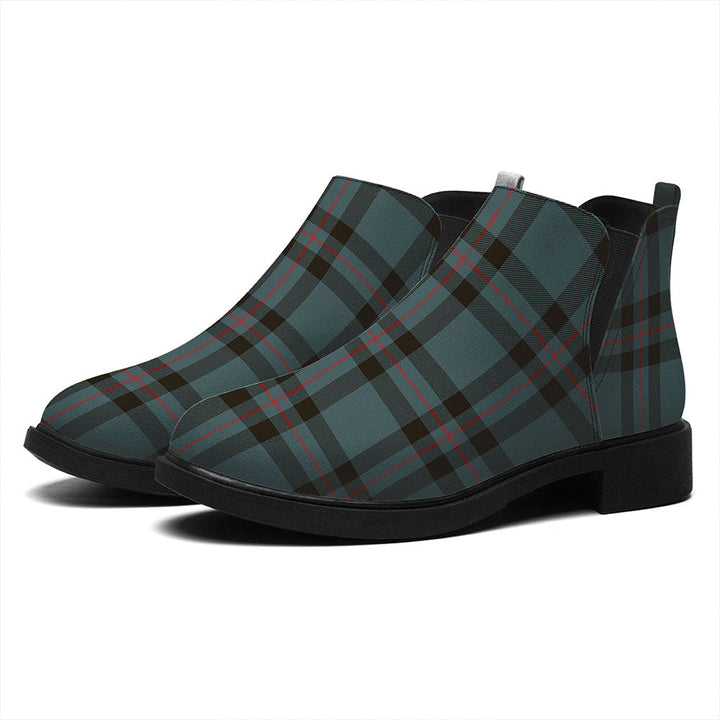 Elliot (Ellot) Weathered Tartan Flat Ankle Boots