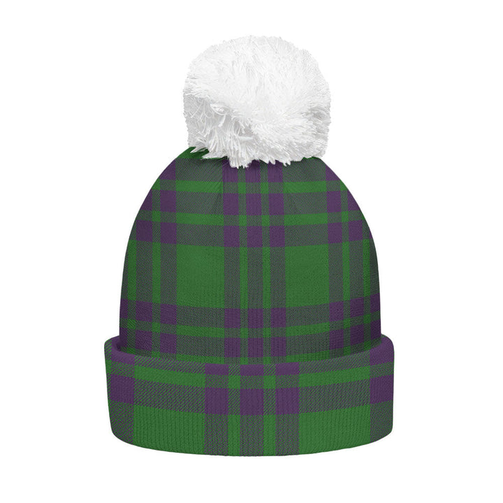 Elphinstone Ancient Clan Badge Tartan Bobble Beanie Hat