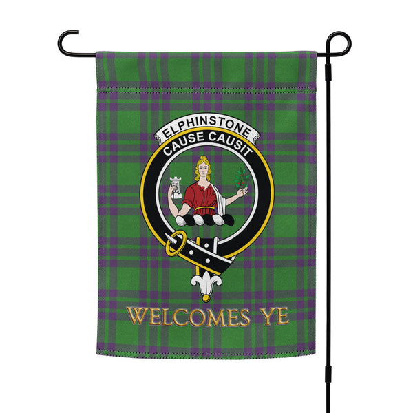 Elphinstone Ancient Clan Badge Tartan Garden Flag