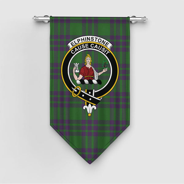 Elphinstone Ancient Clan Badge Tartan Gonfalon