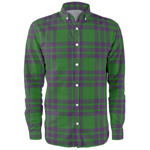Elphinstone Ancient Clan Badge Tartan Long Sleeve Shirt