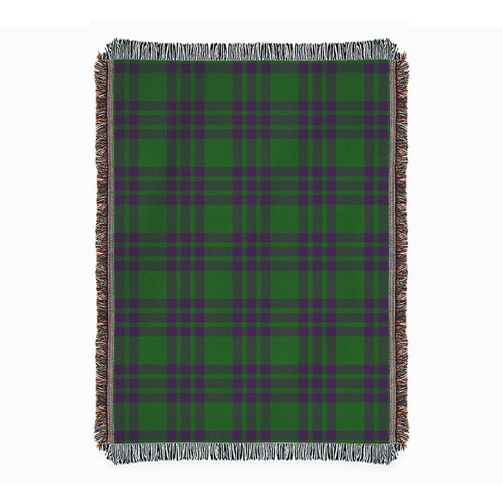 Elphinstone Ancient Clan Badge Tartan Woven Blanket