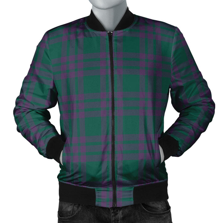 Elphinstone Modern Clan Badge Tartan Bomber Jacket