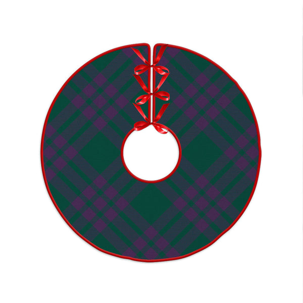 Elphinstone Modern Clan Badge Tartan Christmas Tree Skirt