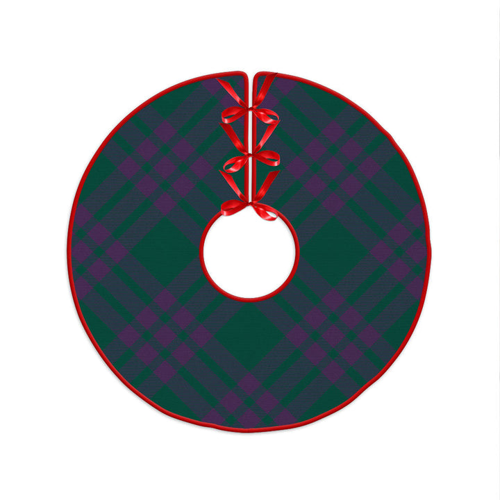 Elphinstone Modern Clan Badge Tartan Christmas Tree Skirt