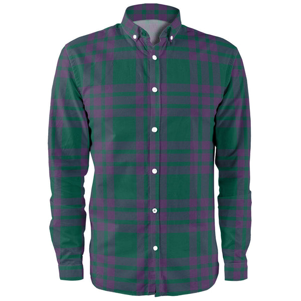 Elphinstone Modern Clan Badge Tartan Long Sleeve Shirt