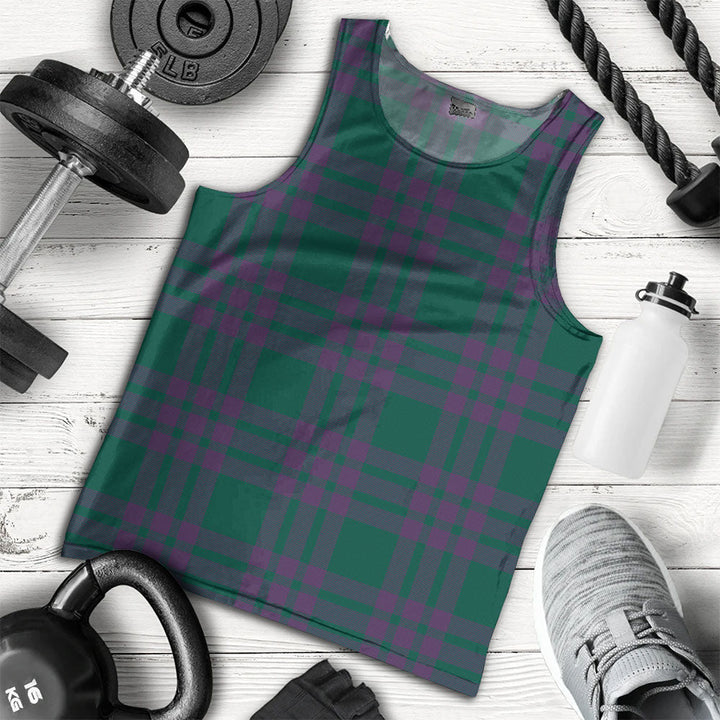 Elphinstone Modern Clan Badge Tartan Men Tank Top