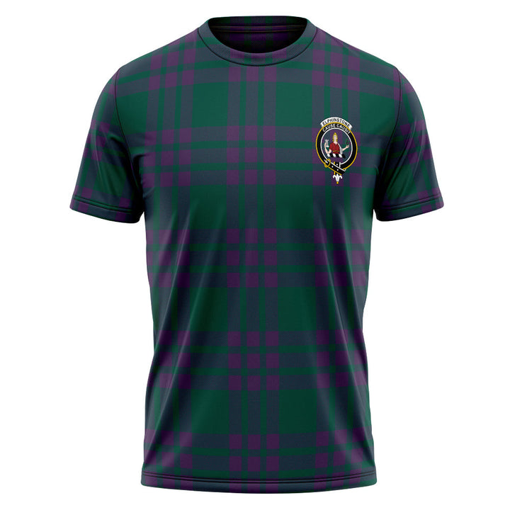Elphinstone Modern Clan Badge Tartan T-Shirt