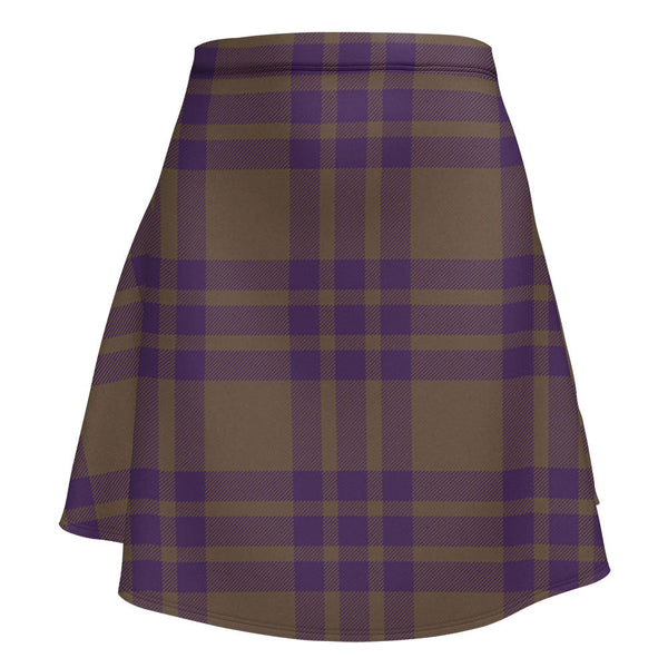 Elphinstone Weathered Clan Badge Tartan Flared Skirt