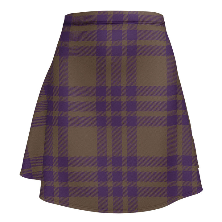Elphinstone Weathered Clan Badge Tartan Flared Skirt