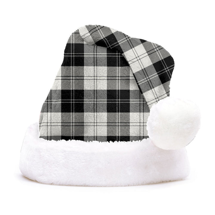 Erskine Black & White Clan Badge Tartan Plush Christmas Hat