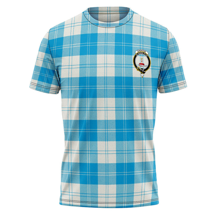 Erskine Blue Clan Badge Tartan T-Shirt