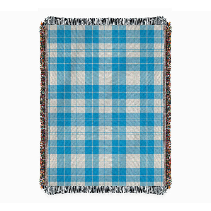 Erskine Blue Clan Badge Tartan Woven Blanket