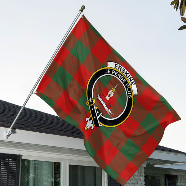 Erskine Clan Badge Tartan House Flag