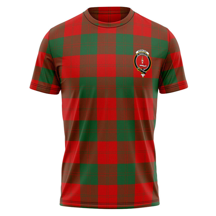 Erskine Clan Badge Tartan T-Shirt