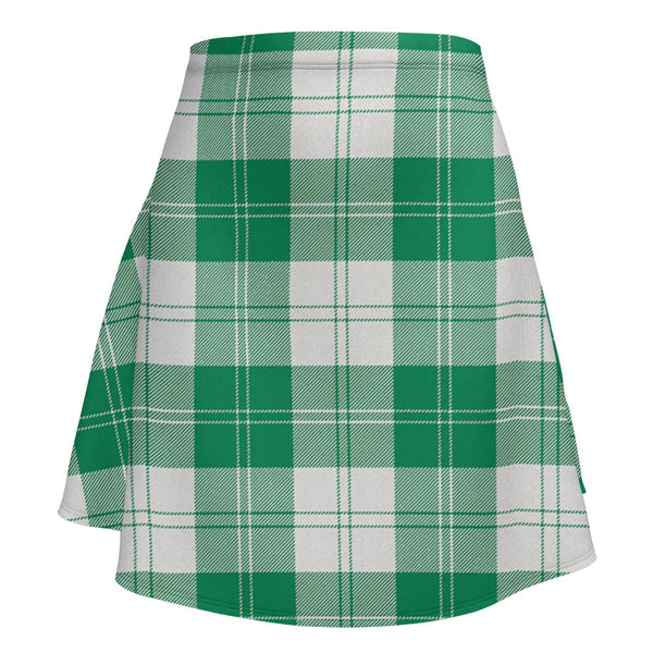 Erskine Green Clan Badge Tartan Flared Skirt