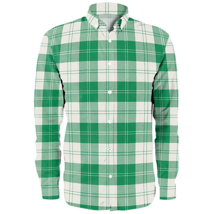 Erskine Green Clan Badge Tartan Long Sleeve Shirt