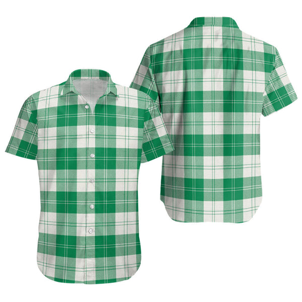 Erskine Green Clan Badge Tartan Short Sleeve Shirt