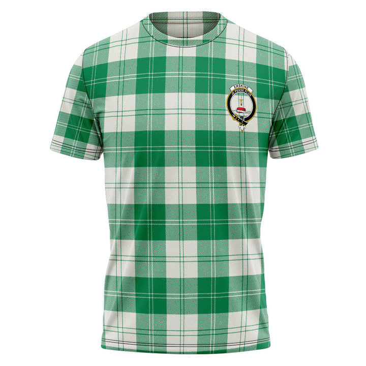 Erskine Green Clan Badge Tartan T-Shirt
