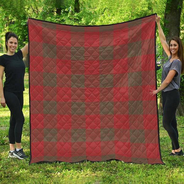 Erskine Weathered Clan Badge Tartan Premium Quilt