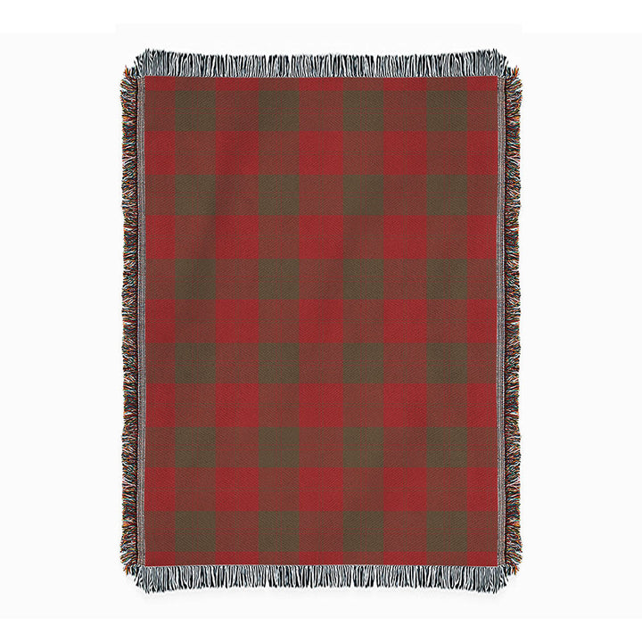 Erskine Weathered Clan Badge Tartan Woven Blanket