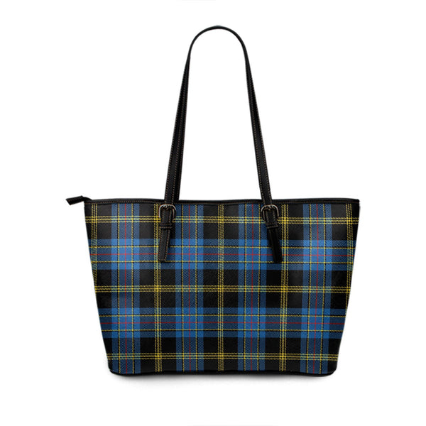 Ewbank Modern Tartan Leather Tote Bag