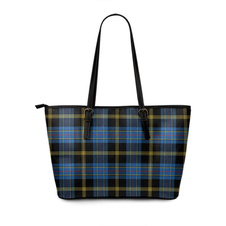 Ewbank Modern Tartan Leather Tote Bag