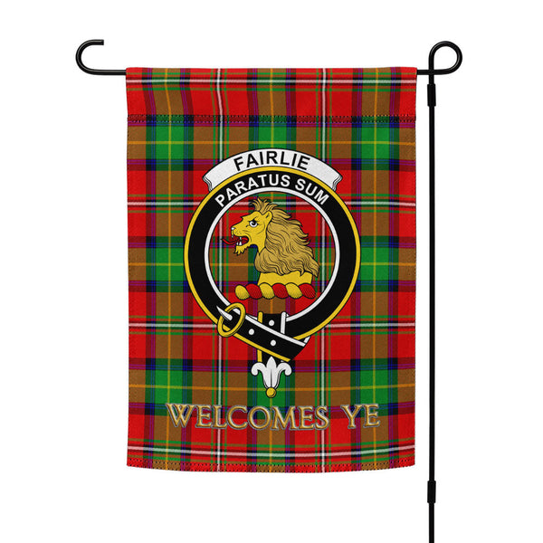 Fairlie Modern Clan Badge Tartan Garden Flag