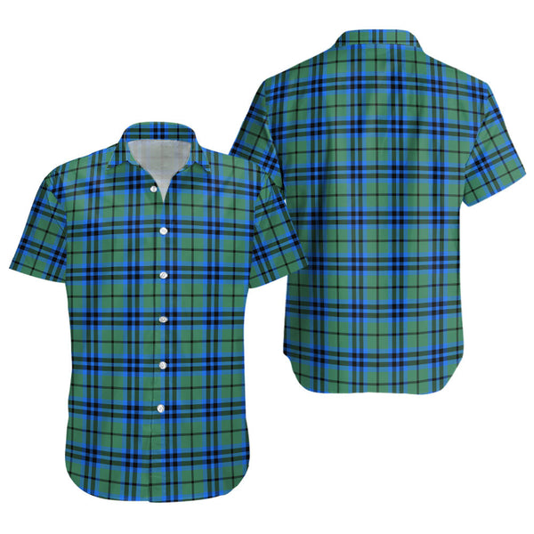 Falconer Clan Badge Tartan Short Sleeve Shirt