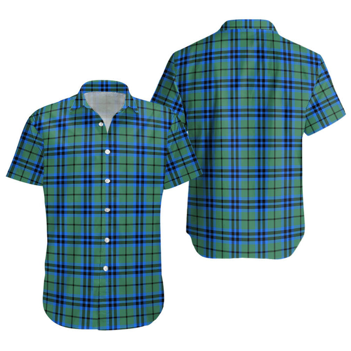Falconer Clan Badge Tartan Short Sleeve Shirt