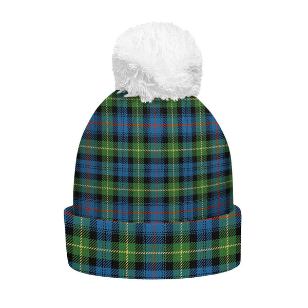 Farquharson Ancient Clan Badge Tartan Bobble Beanie Hat