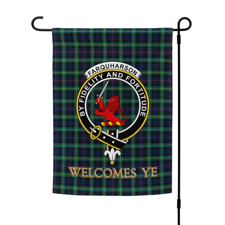 Farquharson Modern Clan Badge Tartan Garden Flag