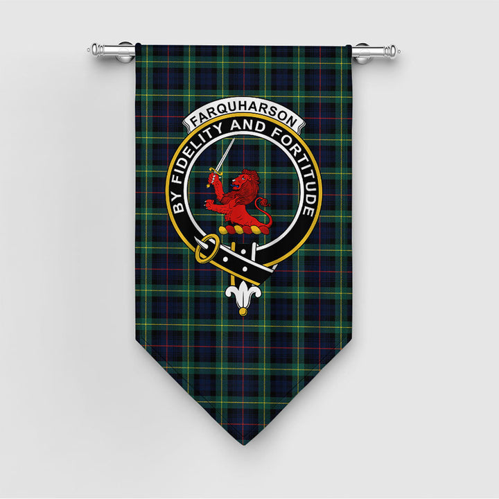 Farquharson Modern Clan Badge Tartan Gonfalon