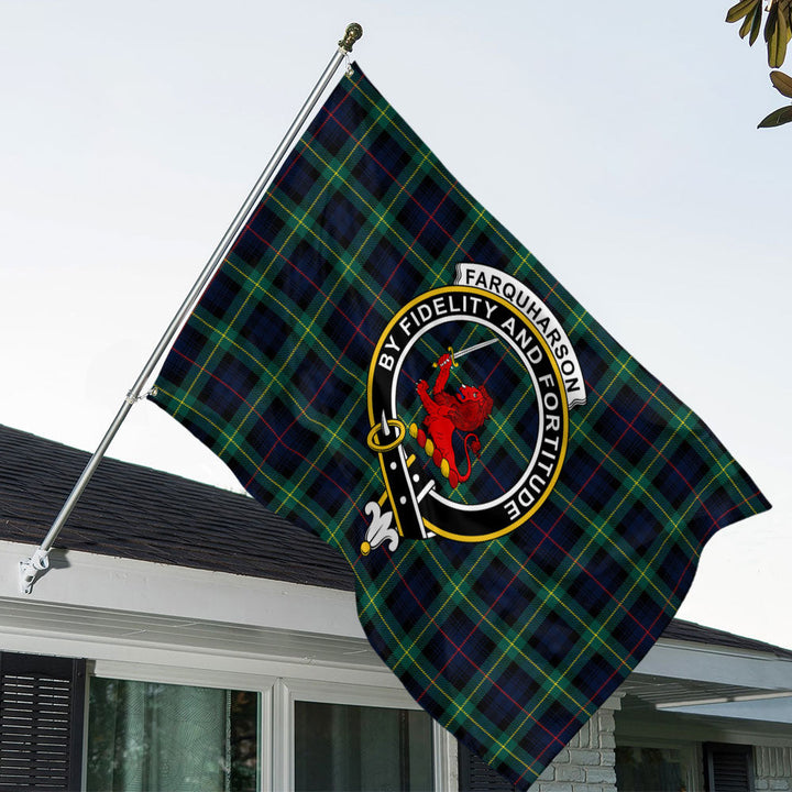 Farquharson Modern Clan Badge Tartan House Flag