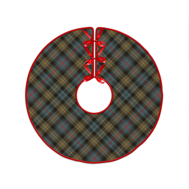 Farquharson Weathered Clan Badge Tartan Christmas Tree Skirt