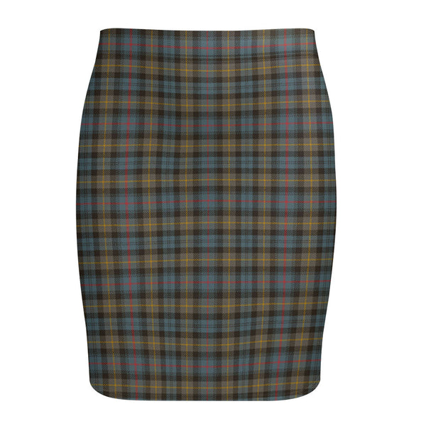 Farquharson Weathered Tartan Fitted Skirt