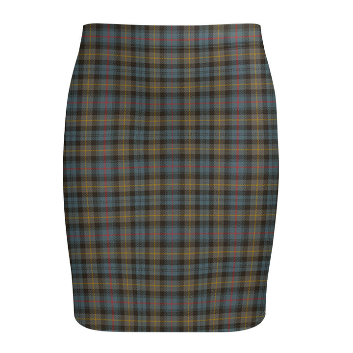 Farquharson Weathered Tartan Fitted Skirt