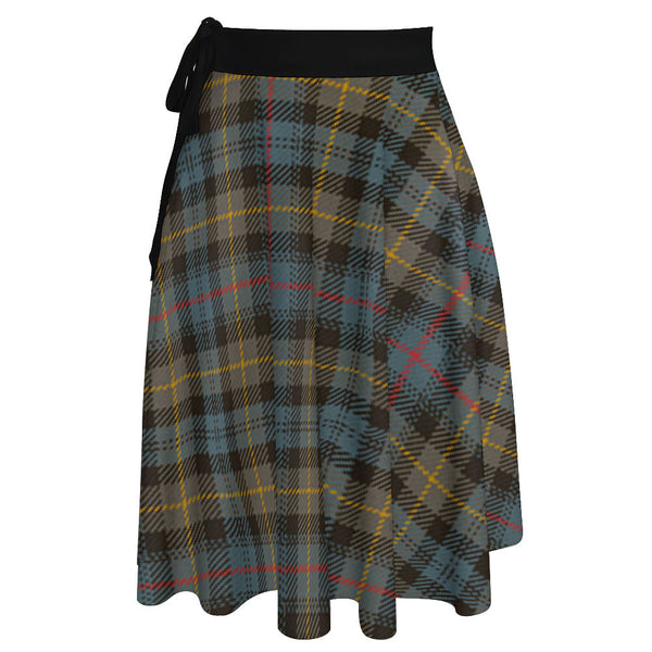 Farquharson Weathered Tartan Wrap Skirt