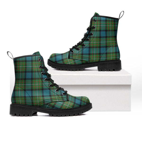 Ferguson Ancient Clan Badge Tartan Leather Boots