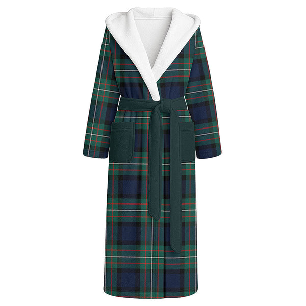 Ferguson Modern Clan Badge Tartan Flannel Hooded Bathrobe