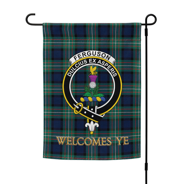 Ferguson Modern Clan Badge Tartan Garden Flag